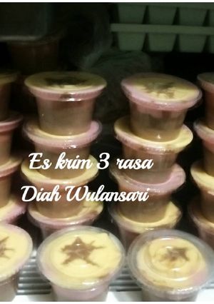 Foto resep Es krim 3 rasa