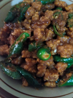 Foto resep Orek tempe cabe hijau besar