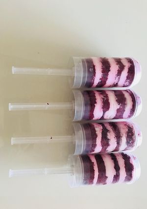 A picture of Cake Push up pops.