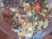 Una foto de tortilla de kale