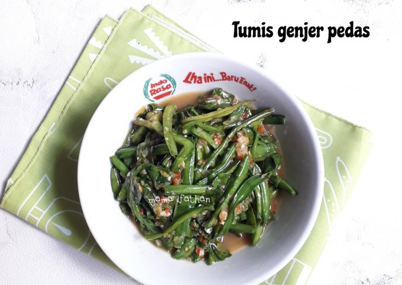 Resep Tumis genjer pedas Anti Gagal