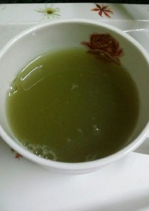 A picture of Leftover Palak juice.