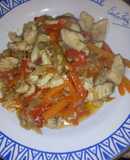 Pollo al wok 🥙🍗