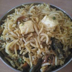 A picture of Panner tadka rice.