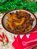 Sambal Terong Asam dan Ikan Salai Lais