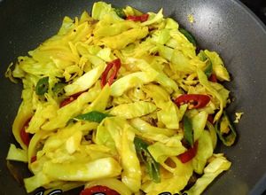 Gambar Kubis Goreng Mamak(Ala Nasi Kandar)
