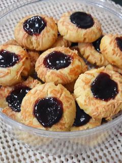 Foto resep Blueberry thumbprint cookies