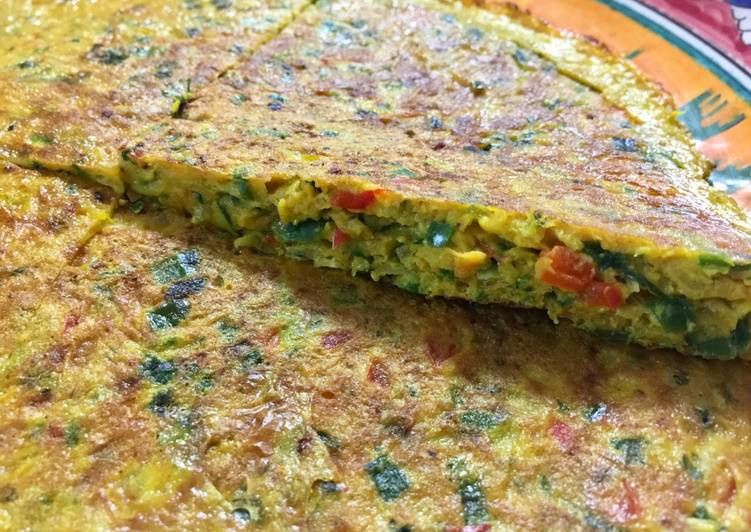 Recipe of Favorite Iranian colorful vegetables Omelet