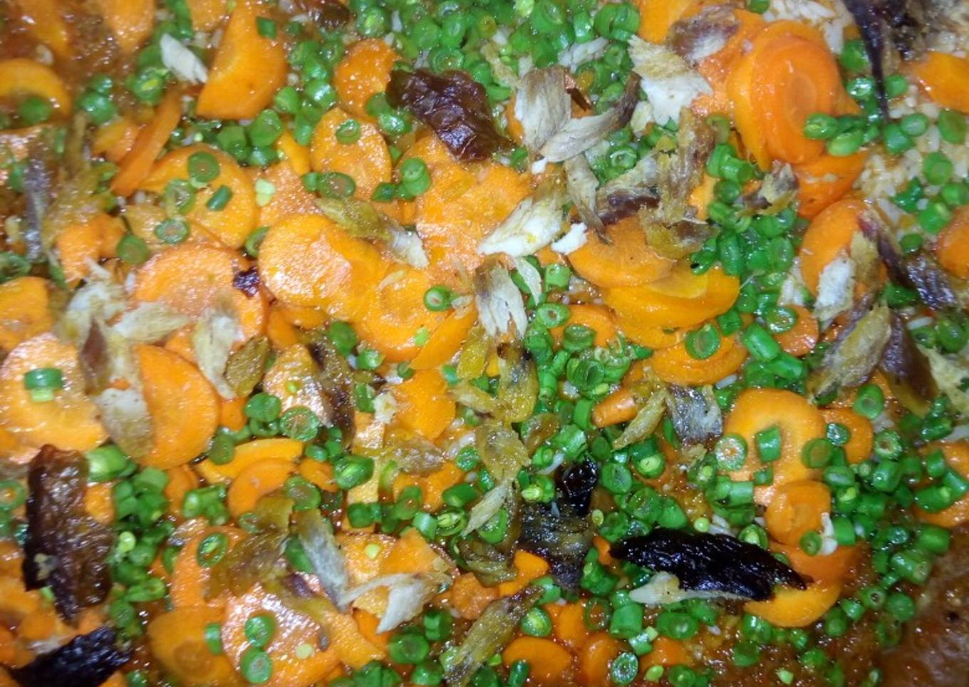Veges jallop with fish
