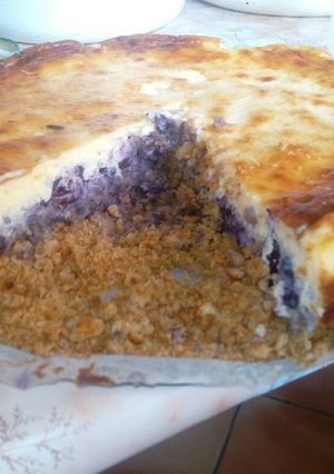 Áfonyás sajttorta recept fotója