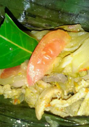 Foto resep Pepes Ayam Suwir Mangga Muda