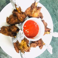 A picture of Chicken lollipop.