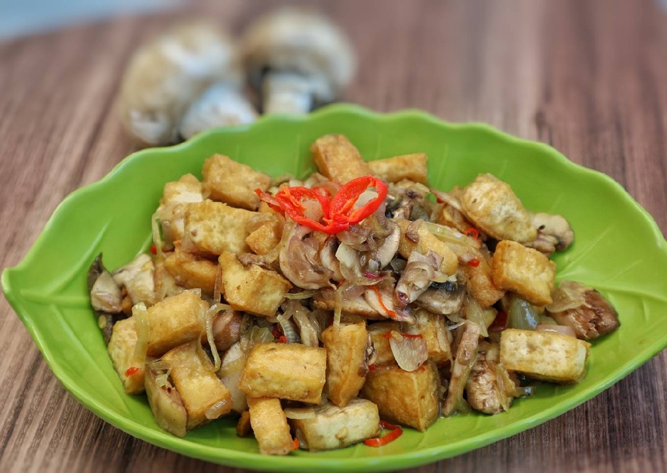 Tahu jamur kancing