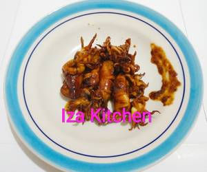 Resep Mudah Cumi panggang teflon pedas manis Lezat Mantap