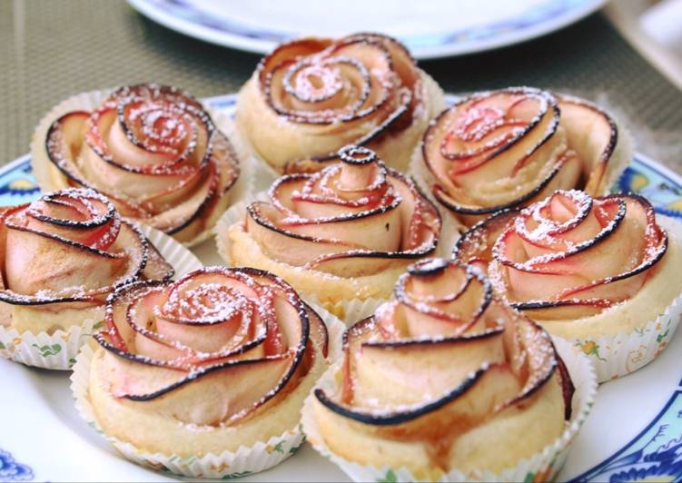 Cách Làm Món Bánh táo hoa hồng của Minh Chau Lê thị - Cookpad
