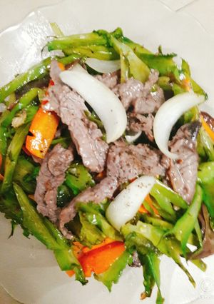 Hình của món Đậu rồng xào thịt bò.