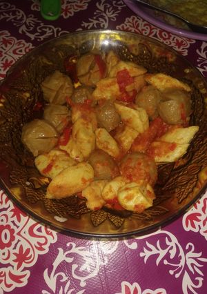 Foto resep Bakso&otak-otak balado