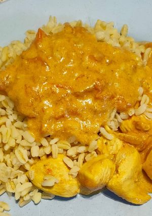 Une photo de Poulet coco Curry au cookeo