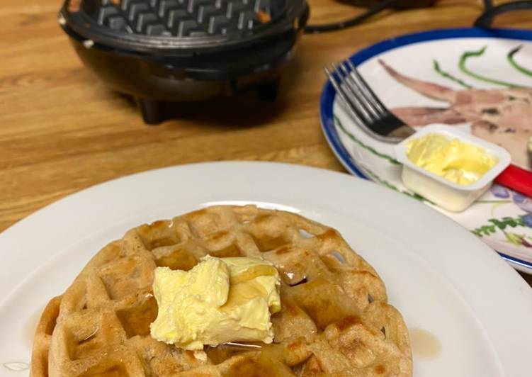 Step-by-Step Guide to Make Homemade Vegan/ Vegetarian waffle Pancake