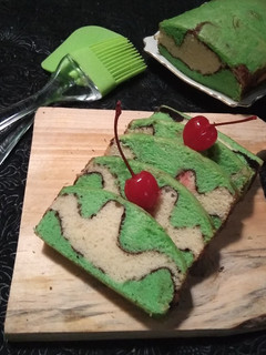 Foto resep Bolu air 1 telur, motif topography(topo sponge Cake)
