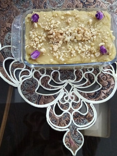 عکسی از دستور حلوای زعفرانی