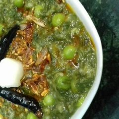 A picture of Methi matar ka saag.