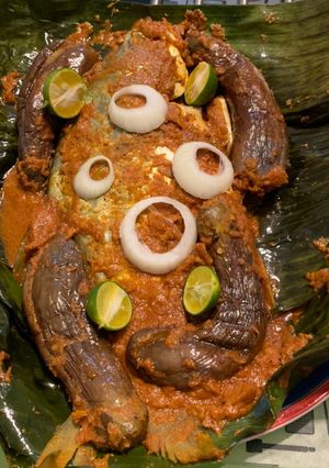 Gambar Ikan Bawal Bakar Terung Berempah