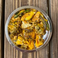 A picture of Hydrabadi egg fry.