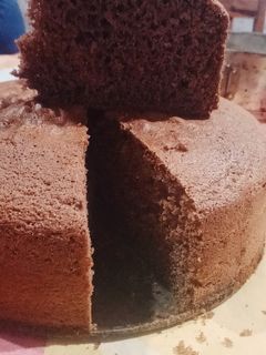 Una foto de Bizcochuelo de chocolate muy esponjoso