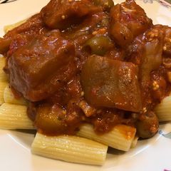 A picture of Crockpot Eggplant 🍆Caponata.