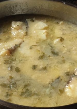 Una foto de Bacalao en salsa blanca