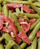 String beans w/ Chinese Sausage