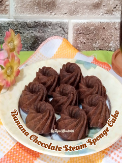 Foto resep Banana Chocolate Steam Sponge Cake