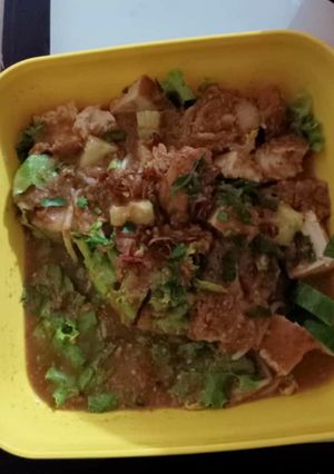 Foto resep Tahu goreng bumbu kacang nanas