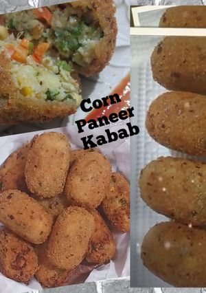 A picture of Corn Paneer Kabab Recipe.