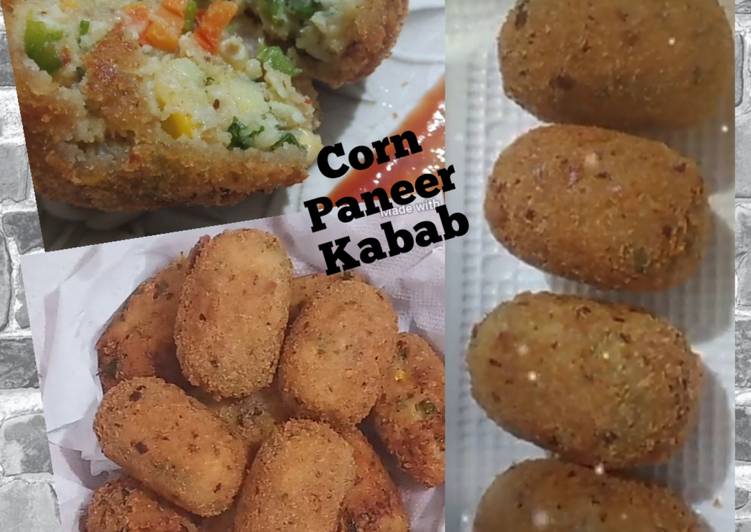 Simple Way to Prepare Quick Corn Paneer Kabab Recipe