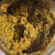 Oatmeal porridge with celery and carrots