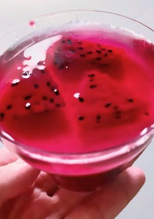 Foto resep Puding Buah Naga