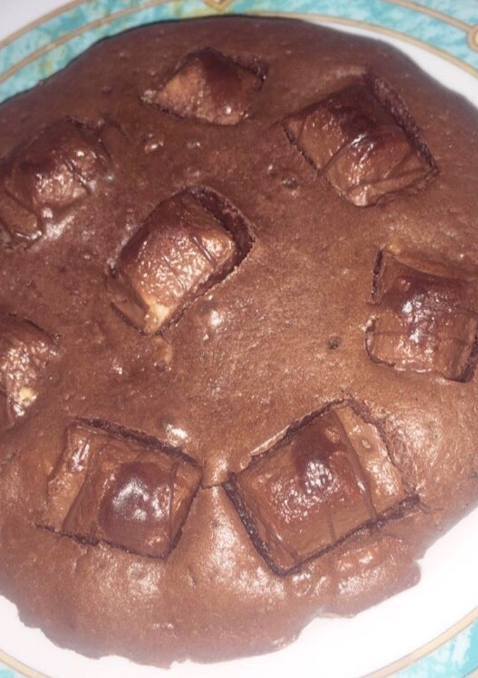 Una foto de Brownie de kitkat
