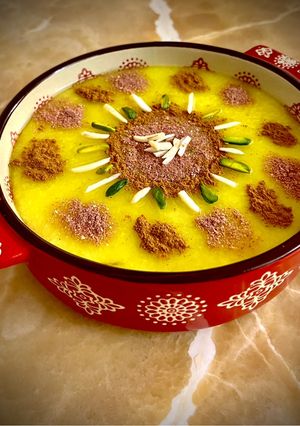 عکسی از دستور شله زرد