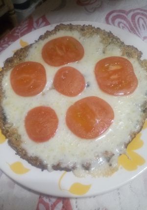 Una foto de "Pizza" de coliflor