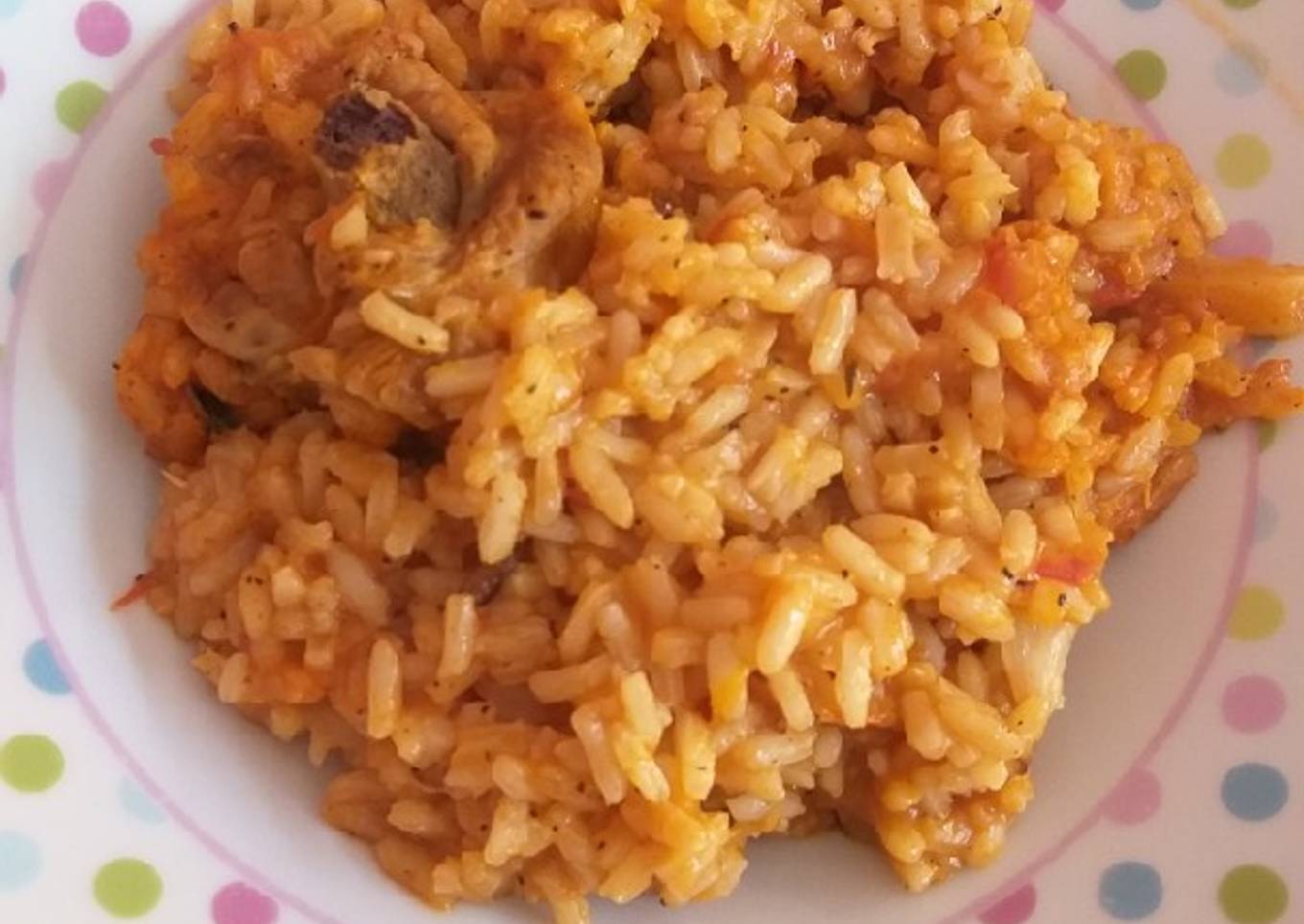 Sopa de arroz con pollo! Fácil!!!