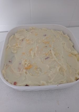 Una foto de Carne picada con puré de patatas