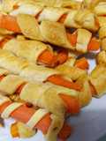 Salatini di carote in pasta sfoglia