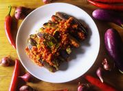 A picture of eggplant mushrooms