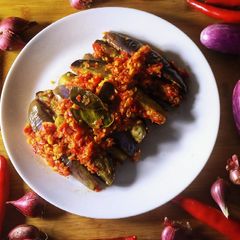 A picture of Eggplant with Balado sambal.