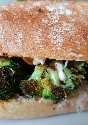 A picture of Mediterranean Broccoli Sandwich.