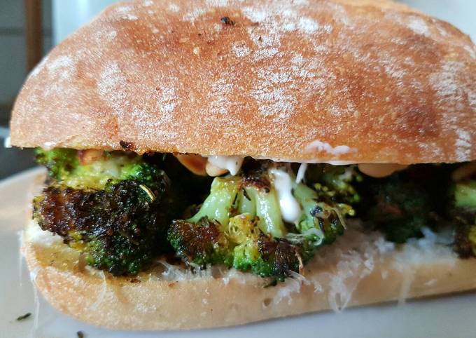 Mediterranean Broccoli Sandwich