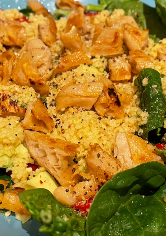 Una foto de Ensalada de cous cous vegana