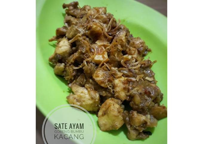 Cara Memasak Sate Goreng Bumbu Kacang (resep simple) Enak